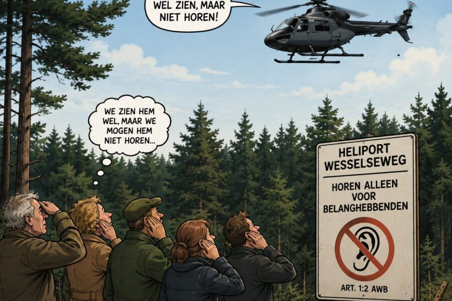 Helikopter mag opstijgen aan Wesselseweg, bezwaren blijven aan de grond