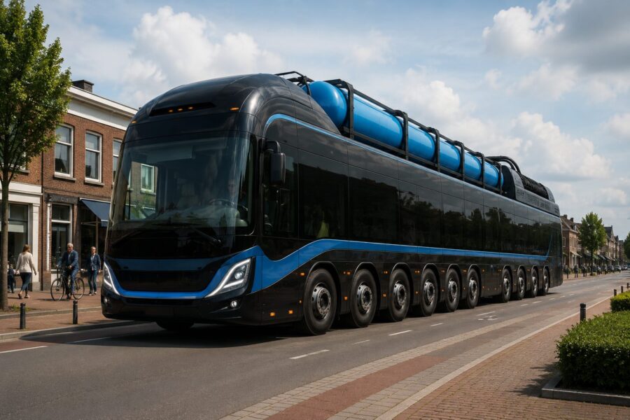 Gemeente bereidt Barneveld voor op loodzware waterstofbus