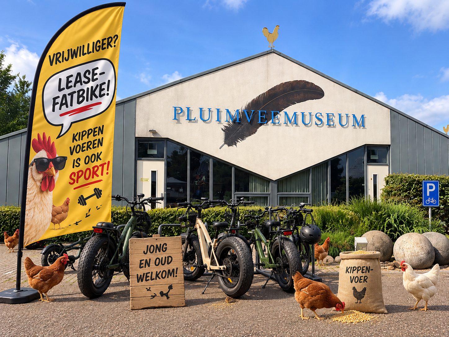 Pluimveemuseum zet zwaar geschut in om jongeren te lokken: ‘Iedere vrijwilliger krijgt lease-fatbike’